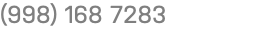 (998) 168 7283